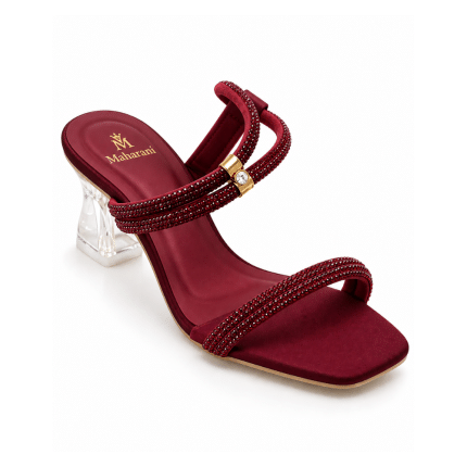 Crystal Arc Heels Royal Maroon